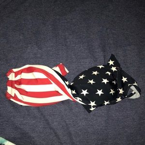 American flag bikini top